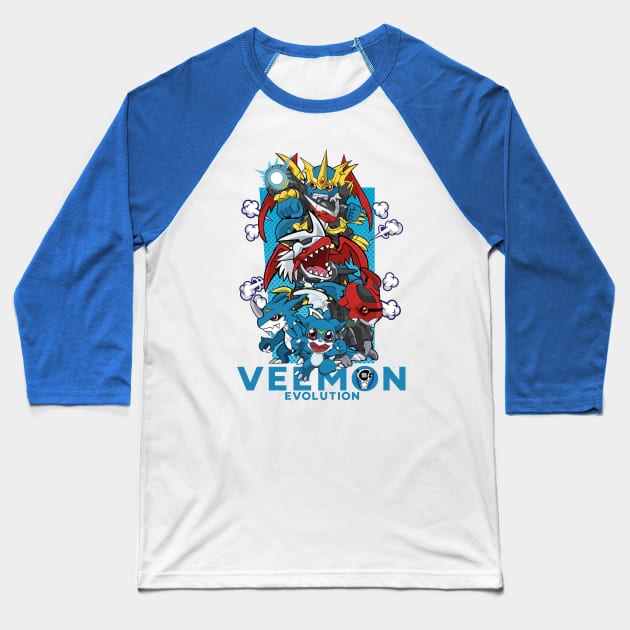 digimon veemon evolution Baseball T-Shirt by DeeMON